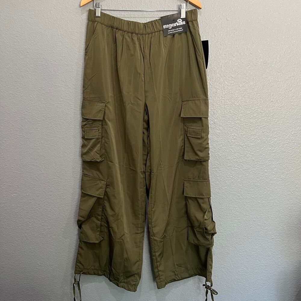 Olive green lightweight cargo pants